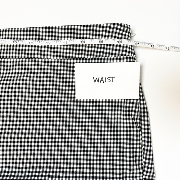 Talbots Chatham Ankle Pants 10P 10 petite black white gingham check lightweight - Picture 8 of 12
